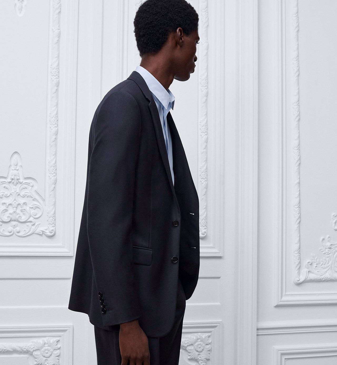 Dior × Hedi Slimane Dior Homme Navy Suit Navigate Hedi Slimane Size 44R - 2 Thumbnail