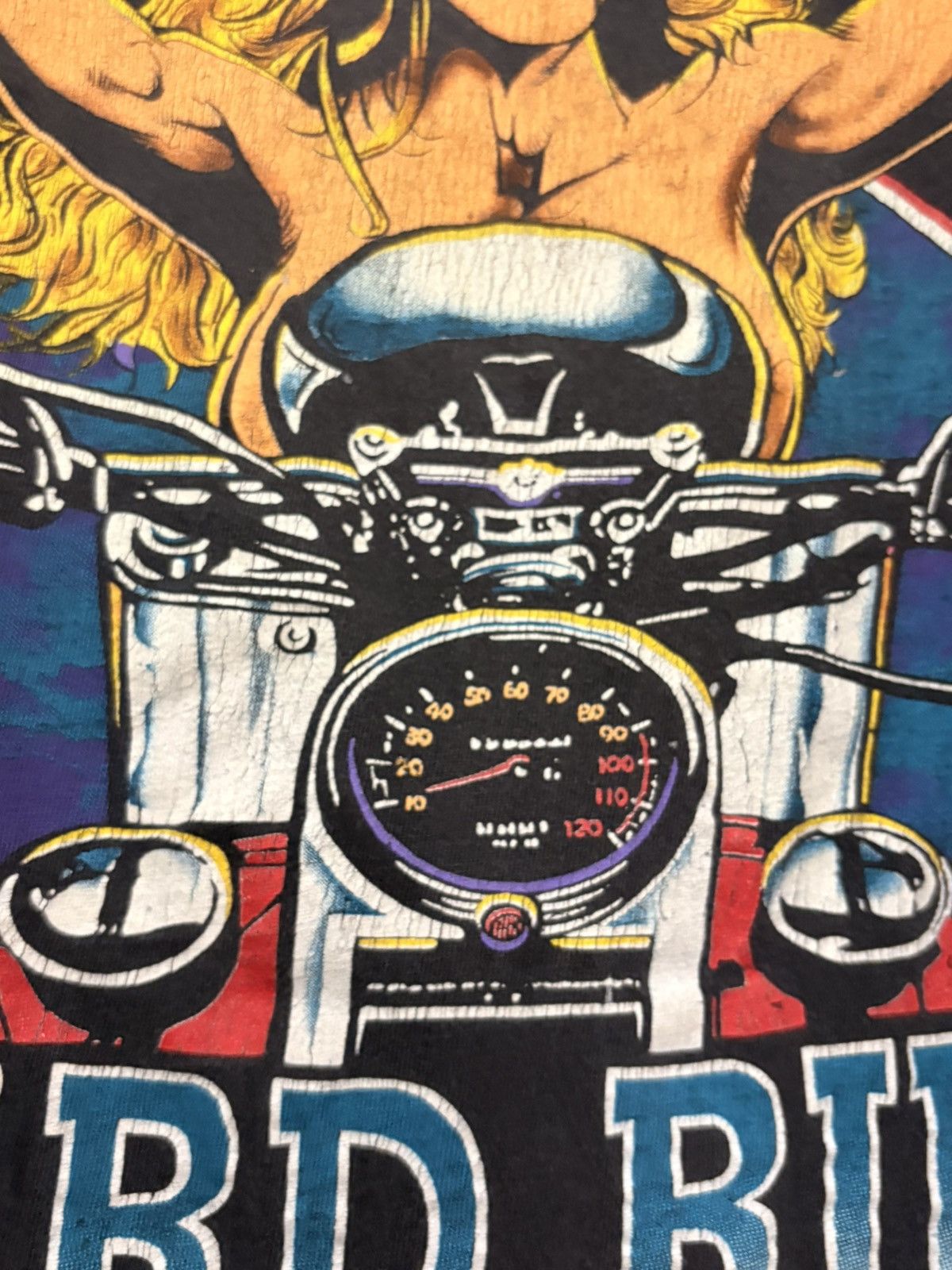 Vintage 90’s Harley Davidson Hard Ride Vintage Pin up Girl Tee Size US XL / EU 56 / 4 - 5 Thumbnail