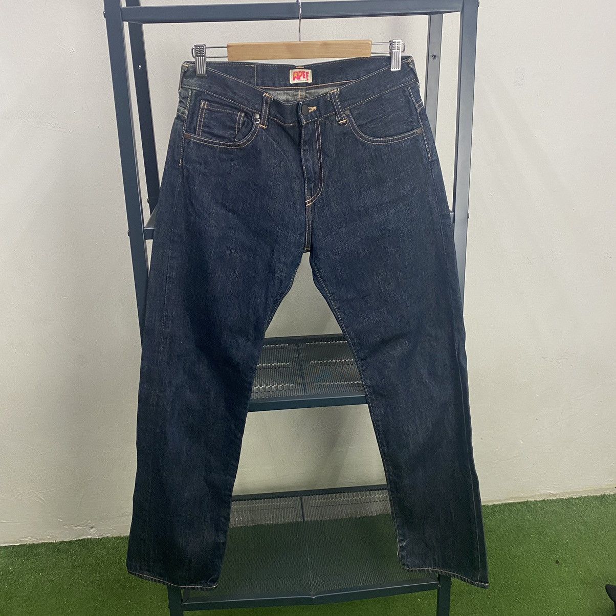 Bape Bathing Ape "Ape Shall Never Kill Ape" Denim Jeans Size 31" - 2 Thumbnail