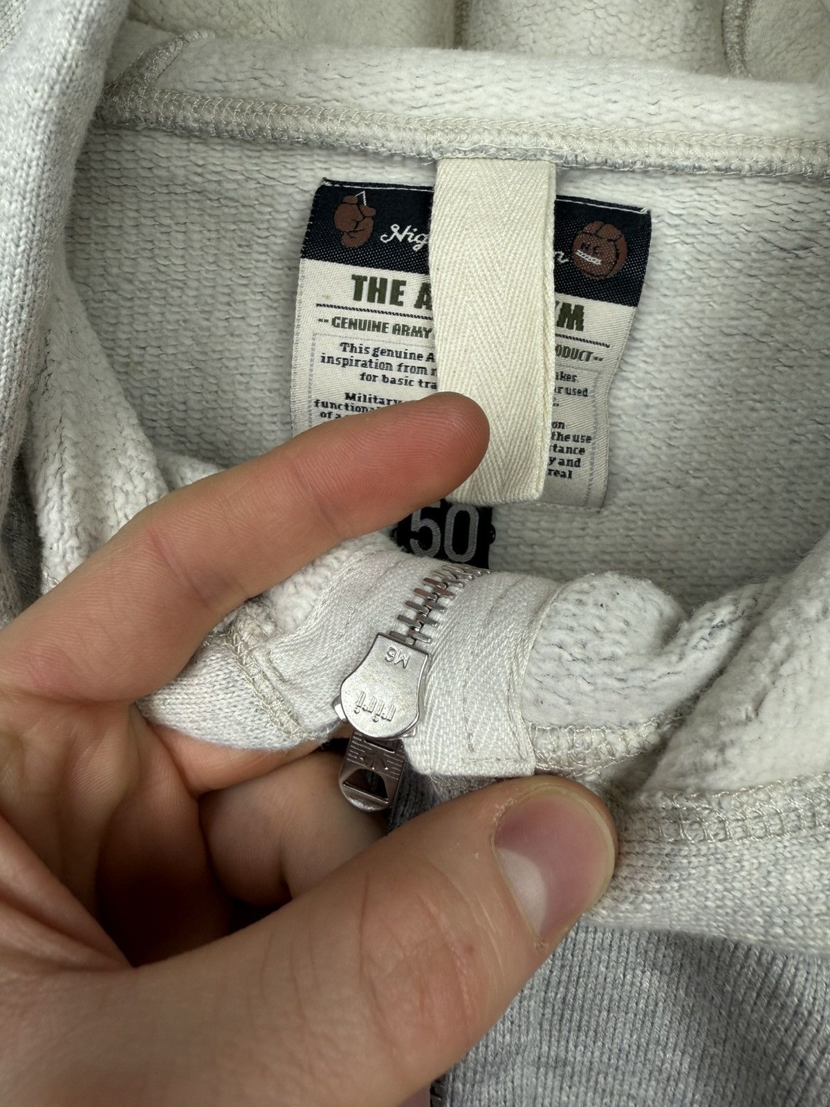 Nigel Cabourn Nigel Cabourn Slow Vintage Wooven Zip Hoodie Size US M / EU 48-50 / 2 - 7 Thumbnail