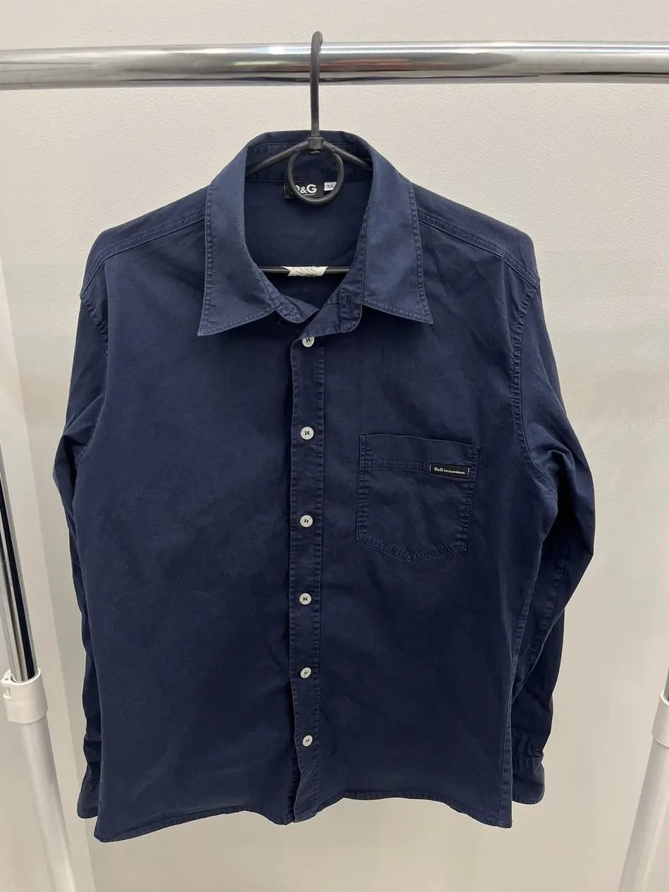 Dolce & Gabbana Dolce & Gabbana Cotton Button Up Shirt Size US L / EU 52-54 / 3 - 1 Thumbnail