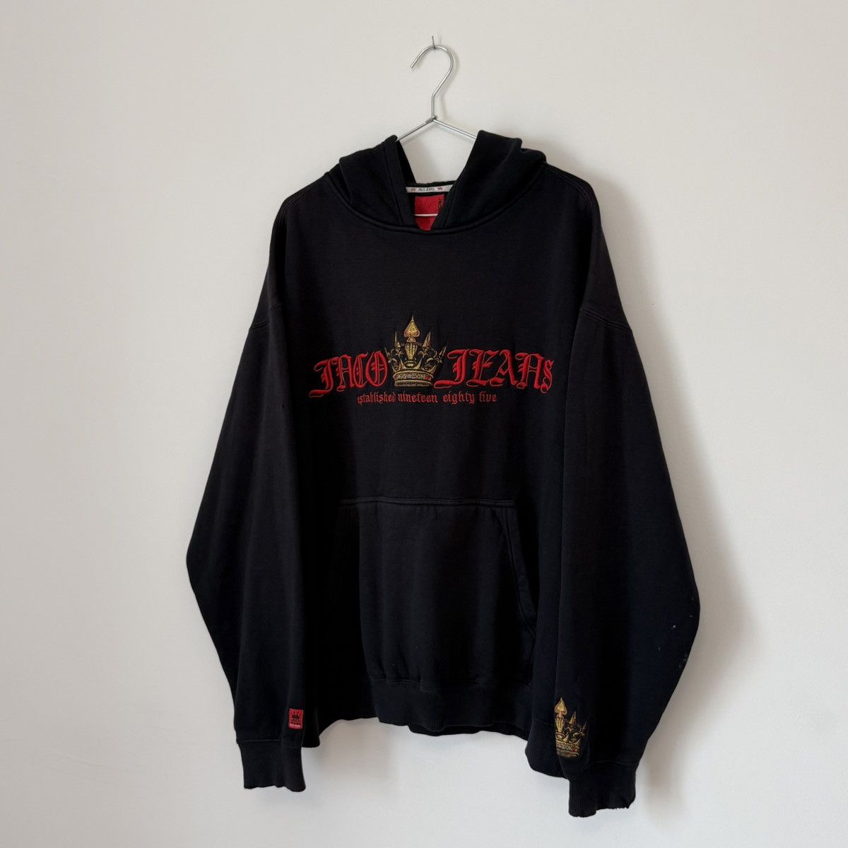 JNCO Vtg 2000s JNCO Crown Faded Distressed Hoodie XXL Skater ERD Size US XXL / EU 58 / 5 - 1 Thumbnail
