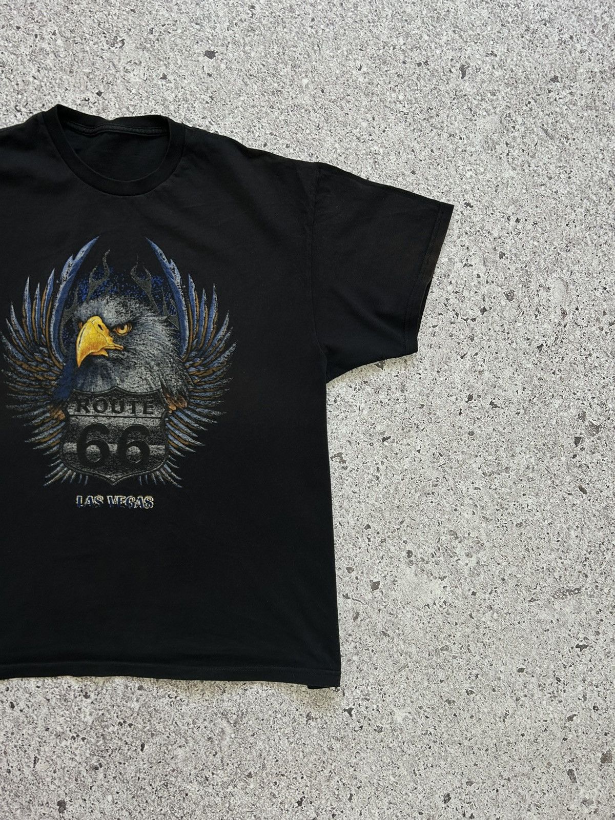 Harley Davidson × Route 66 × Vintage Vintage 90s American Eagle Route 66 T-Shirt Size US XL / EU 56 / 4 - 3 Thumbnail