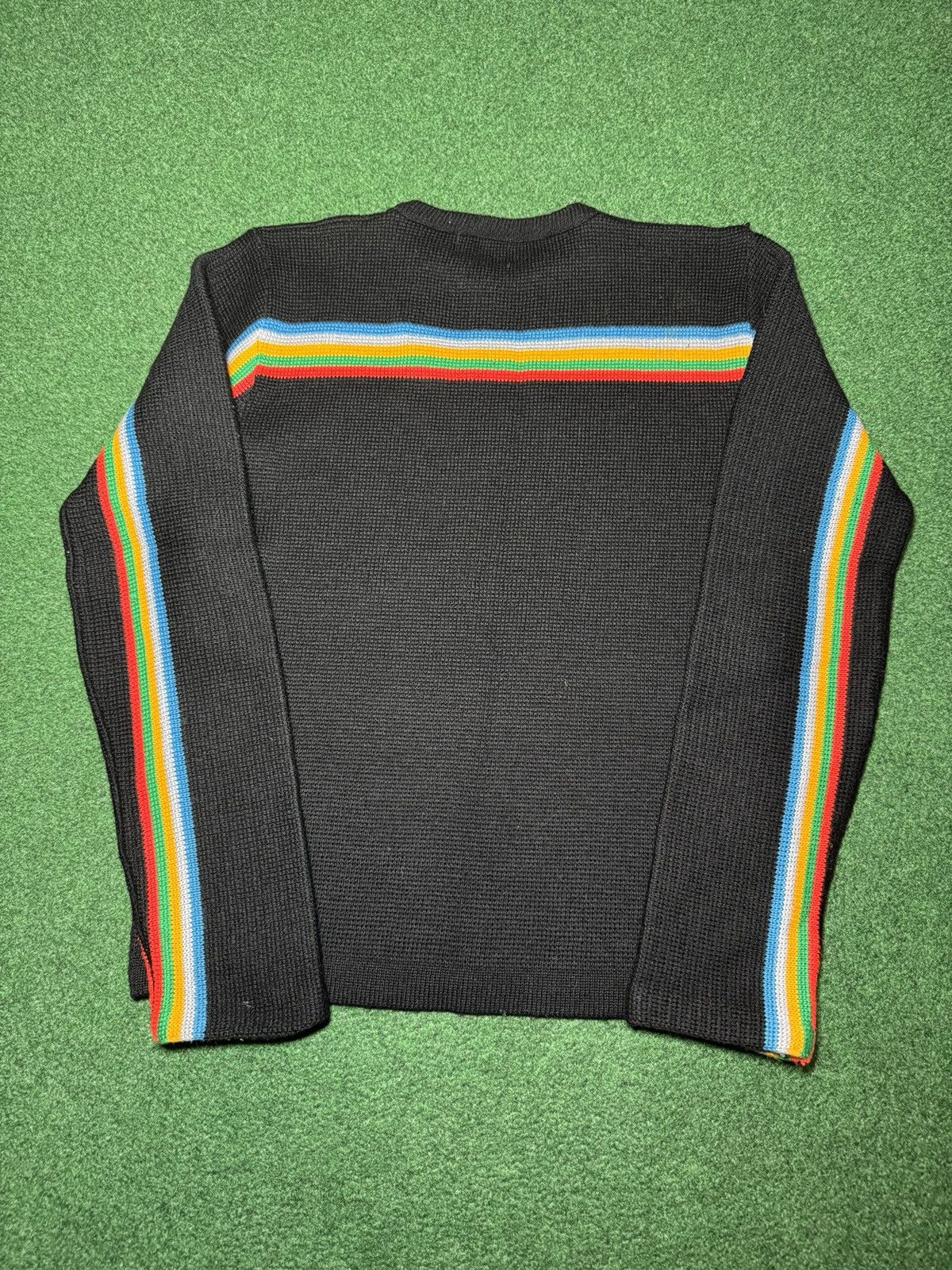 Vintage Scotch Craft Rainbow Stripe 70s Wool 17.5x24 Retro Sweater Size US S / EU 44-46 / 1 - 3 Thumbnail
