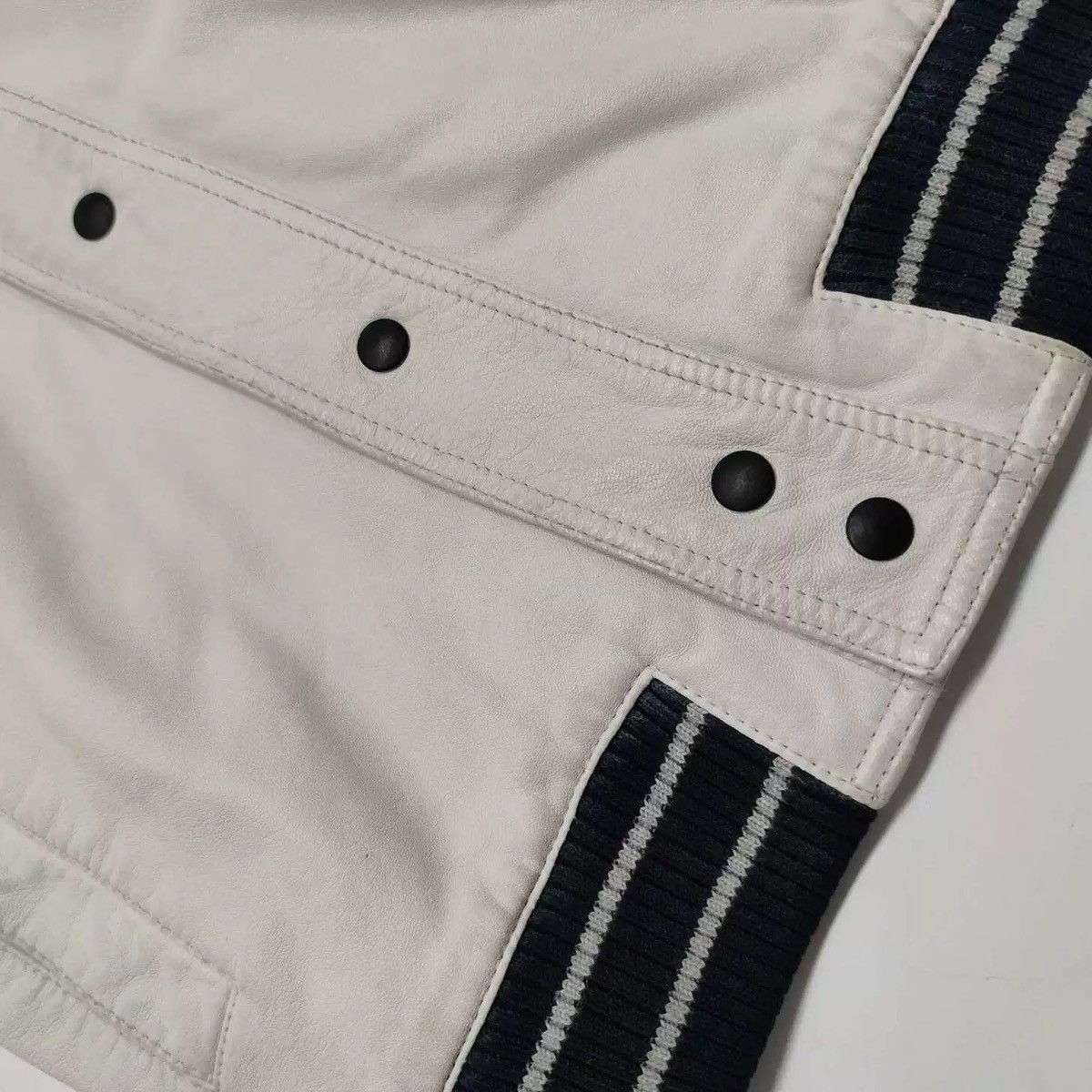 Dior Dior Homme 05ss White Lambskin Three Wolf Leather Jacket Size US M / EU 48-50 / 2 - 8 Thumbnail