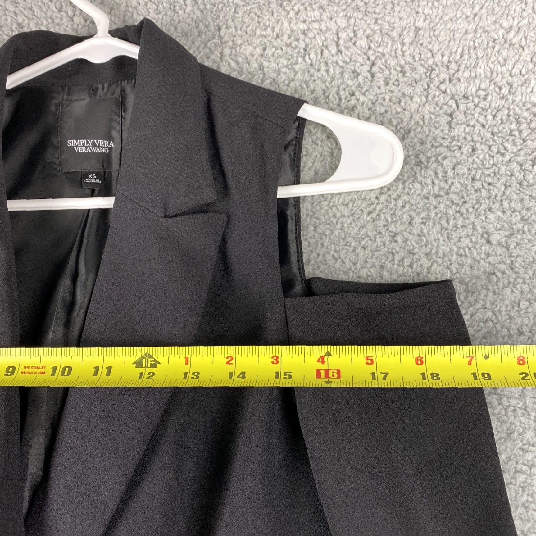 Vintage Simply Vera Wang Black Long Sleeve Jacket XS 38-52 Womens Size XS / US 0-2 / IT 36-38 - 6 Thumbnail