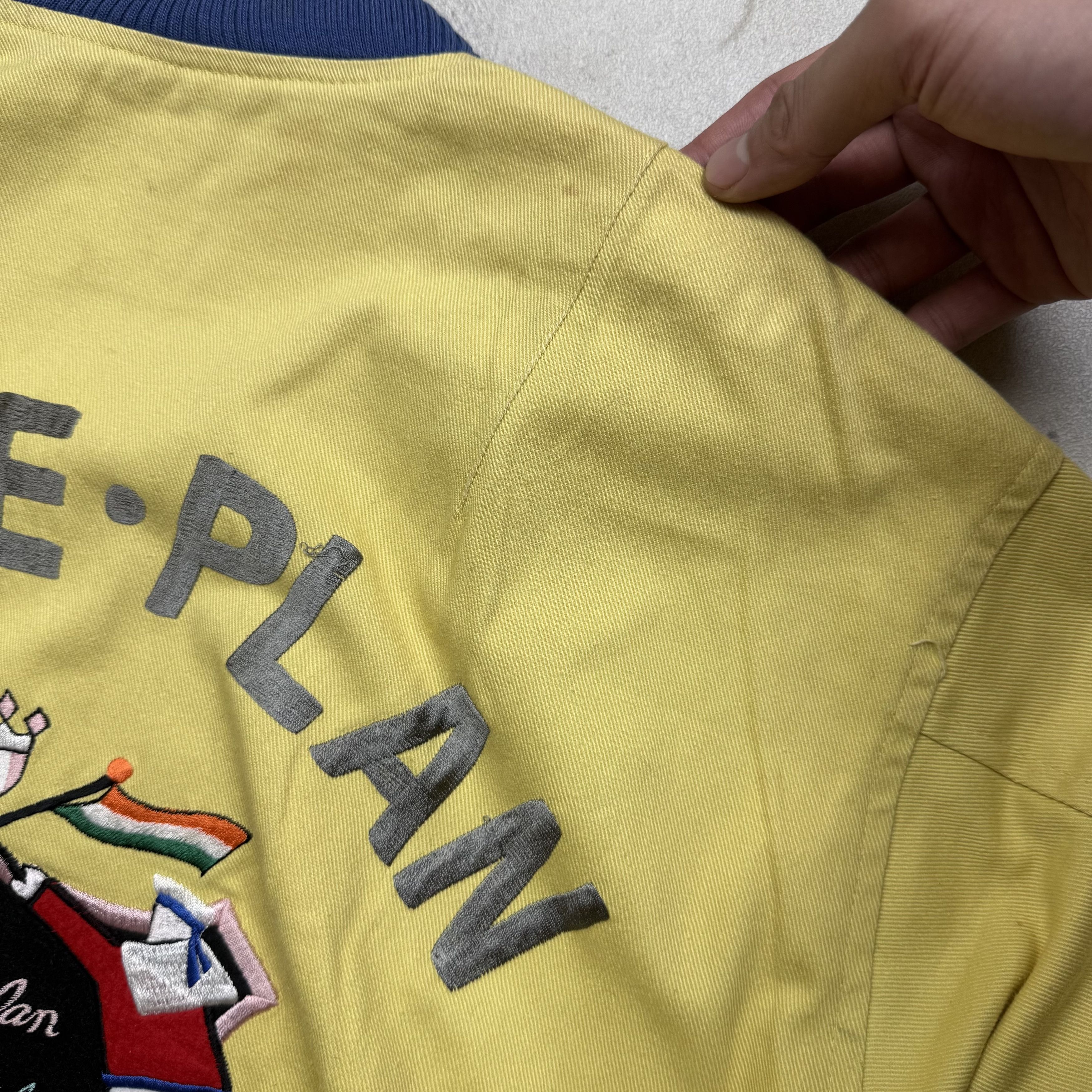 Japanese Brand Vintage 90s Space Plan Varsity Jacket Size US L / EU 52-54 / 3 - 5 Thumbnail
