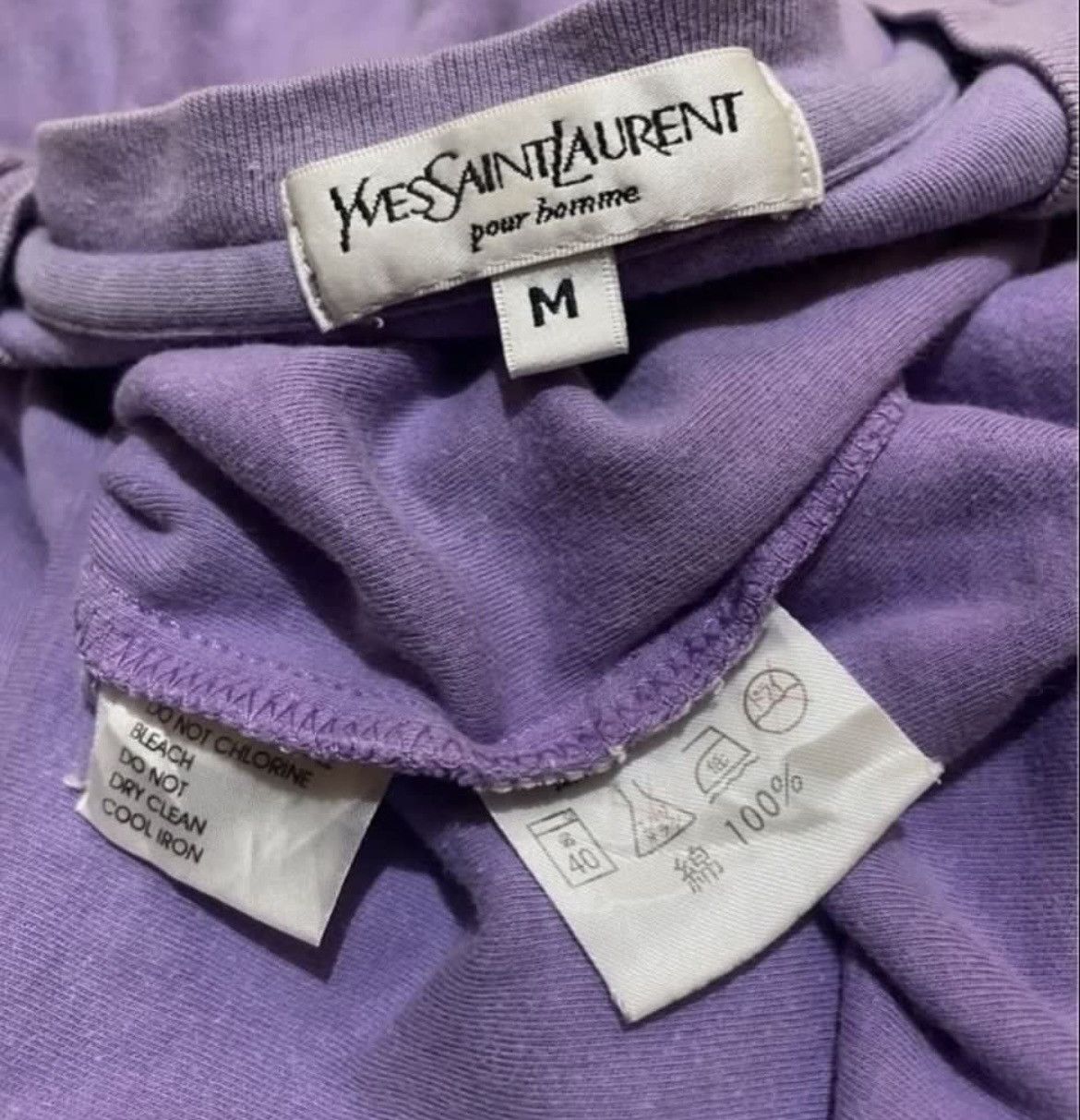 Yves Saint Laurent Vintage Yves Saint Laurent Big Logo Tee Size US M / EU 48-50 / 2 - 3 Thumbnail