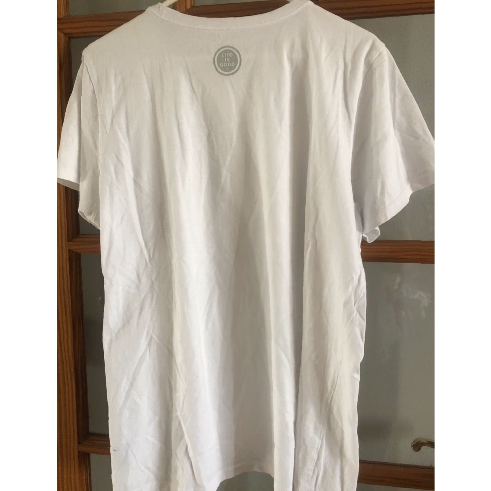 Life is Good LIFE is GOOD White Not Like The Otters T-Shirt Top XL Women Horse Classic Crew Neck Short Sleeve Pullover Cotton 100% Regular Size White Size XL / US 12-14 / IT 48-50 - 4 Thumbnail