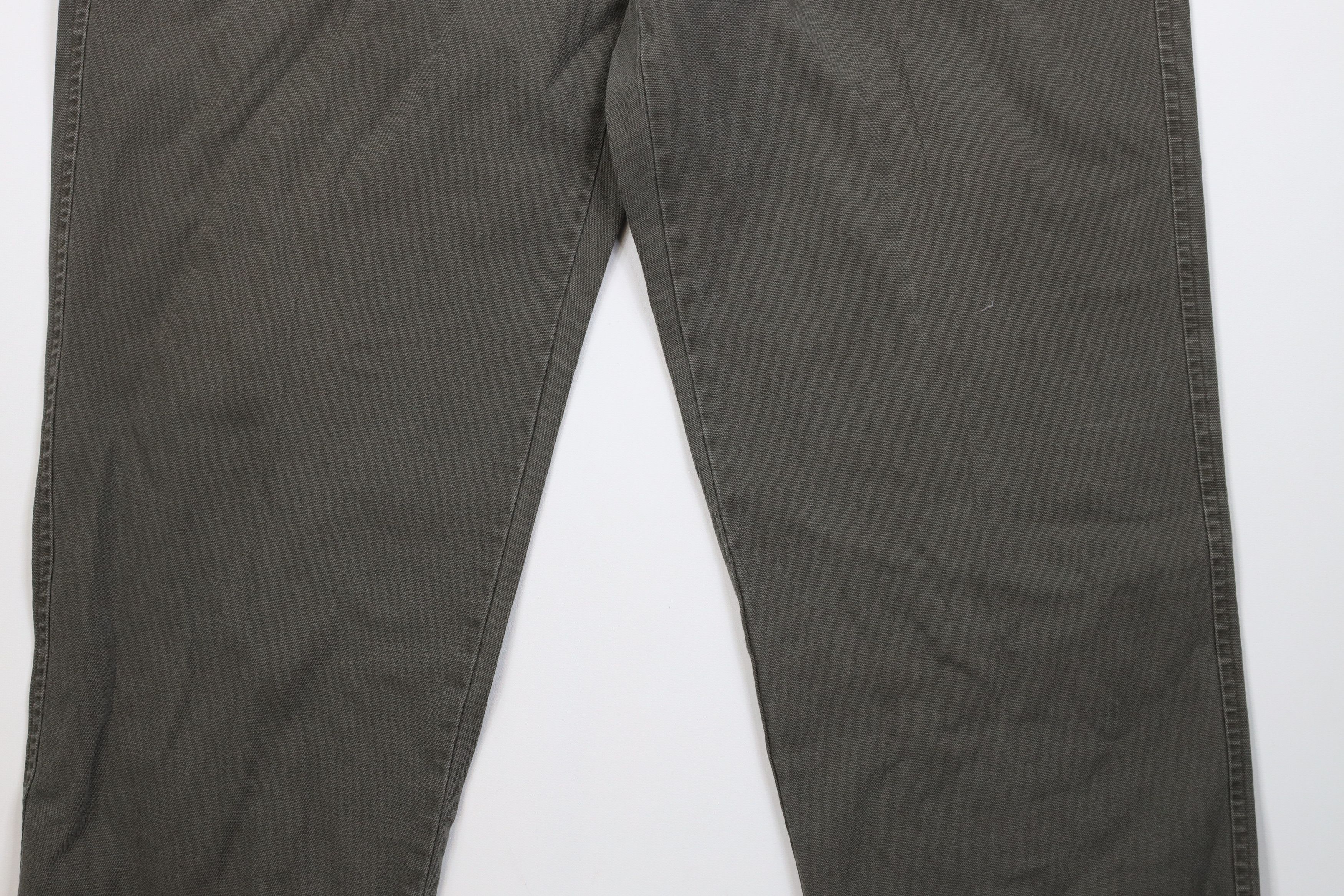 Eddie Bauer Vintage 90s Eddie Bauer Canvas Wide Leg Utility Pants Green Size US 40 / EU 56 - 4 Thumbnail