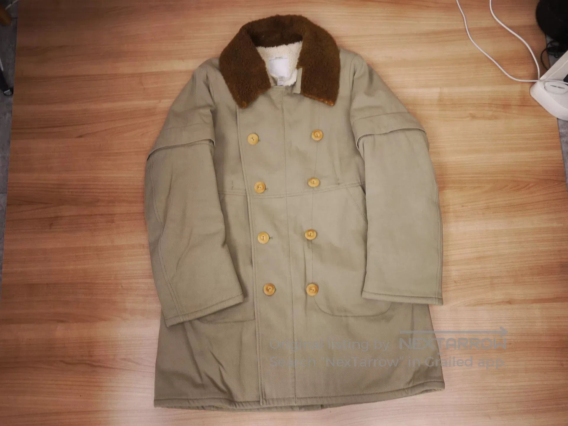 Visvim visvim howland sheepskin jacket in khaki. Size US S / EU 44-46 / 1 - 1 Thumbnail