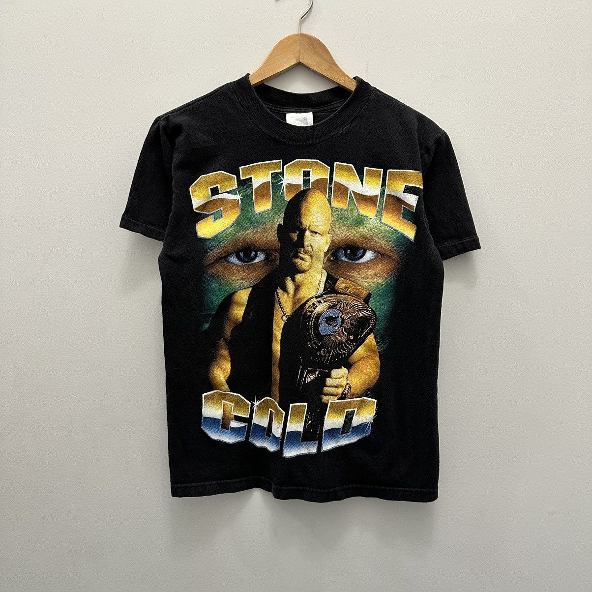 Rap Tees × Vintage × WWF 90s Stone Cold Steve Austin Rap Tee Size US M / EU 48-50 / 2 - 1 Thumbnail