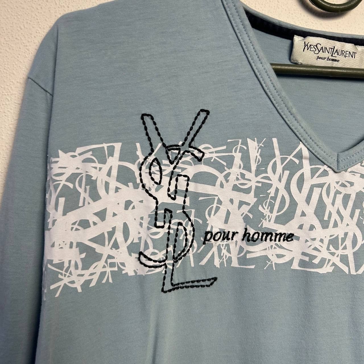 Yves Saint Laurent Luxury Yves Saint Laurent Big Graphic logo designer tee Size US M / EU 48-50 / 2 - 3 Thumbnail