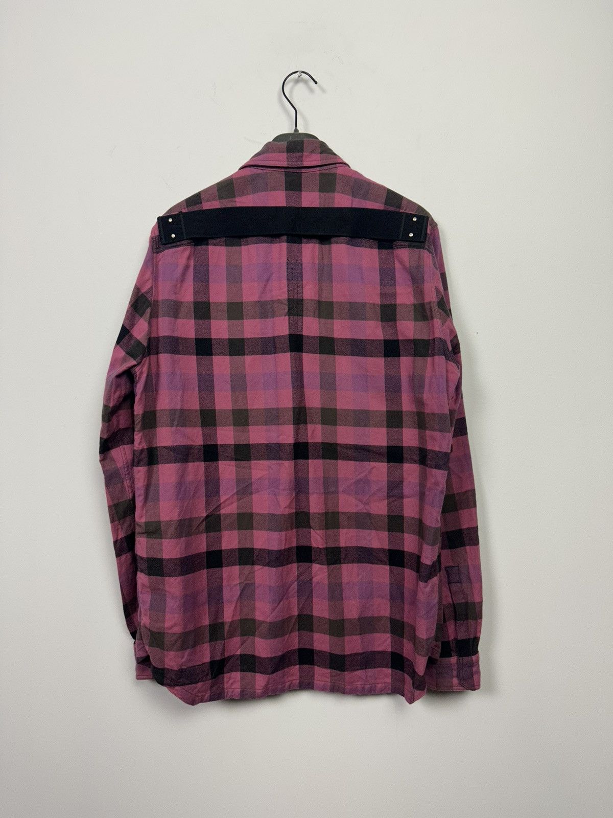 Rick Owens SS23 ‘EDFU’ Pink Plaid Overshirt Size US S / EU 44-46 / 1 - 5 Thumbnail