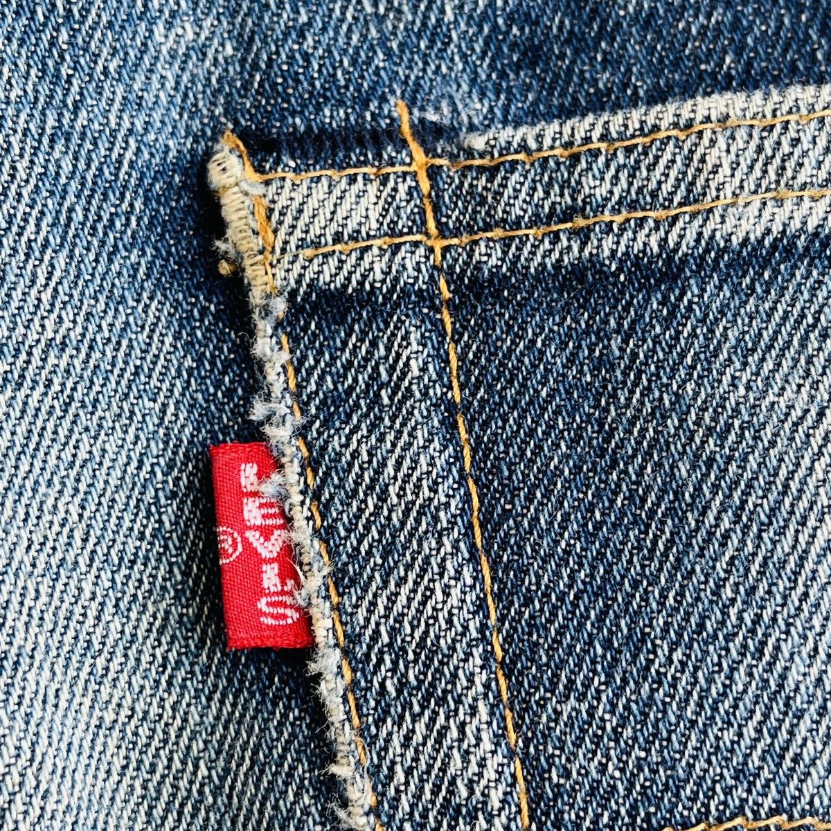 Levi's Vintage Clothing Vintage Levi's 502XX Big E Distressed Selvedge Jeans J22 Size US 31 - 12 Thumbnail