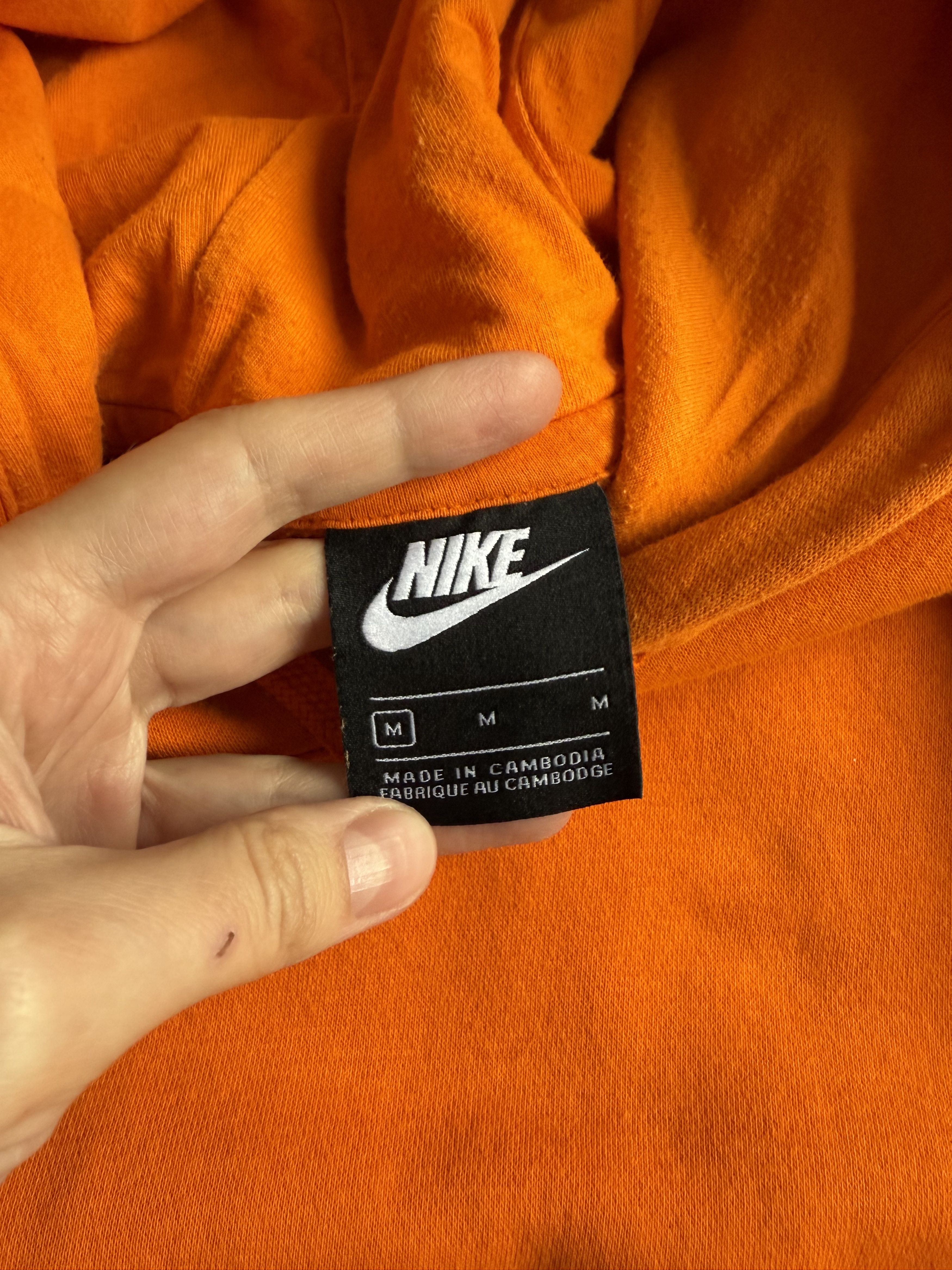 Nike Men's Nike Orange Swoosh Hoodie (M) Size US M / EU 48-50 / 2 - 4 Thumbnail