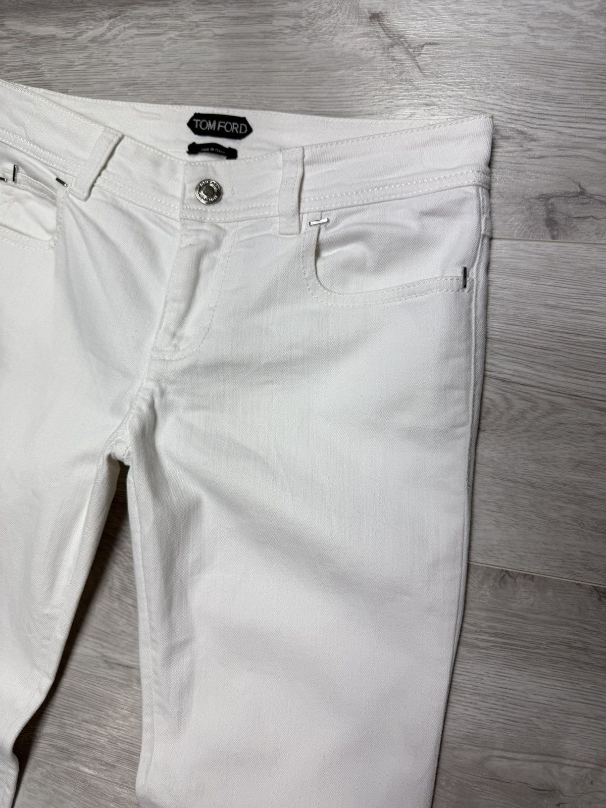 Tom Ford Tom Ford White Jeans Women’s Luxury Denim Pants Size 26 Size 26" / US 2 / IT 38 - 3 Thumbnail