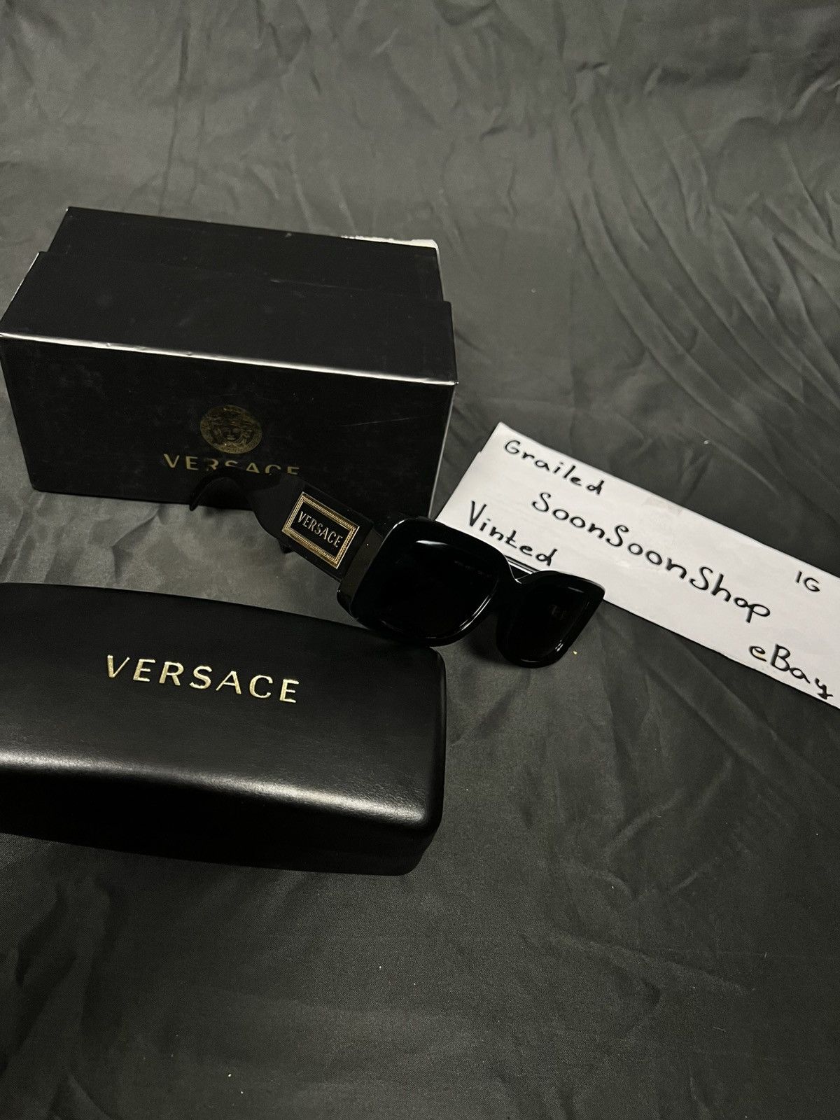 Versace Versace 0VE4377 Sunglasses biggy Japan style big logo Size ONE SIZE - 5 Thumbnail