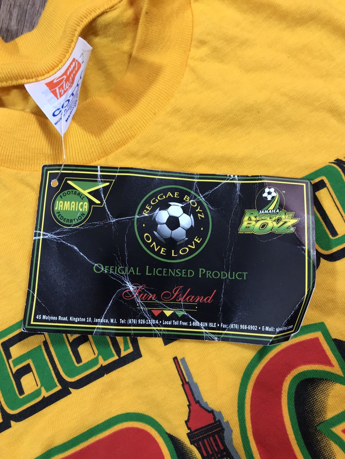 Vintage Vintage 1998 Reggae Boyz Jamaica Football World Cup France Size US M / EU 48-50 / 2 - 6 Thumbnail