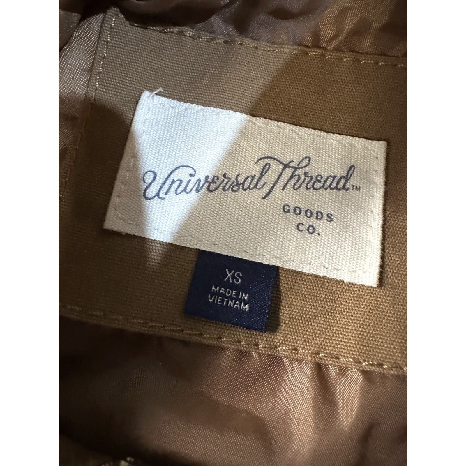 Vintage Universal Threads Jacket Womens XS Brown 100% Cotton Detroit Style Utility Coat Size XS / US 0-2 / IT 36-38 - 5 Thumbnail
