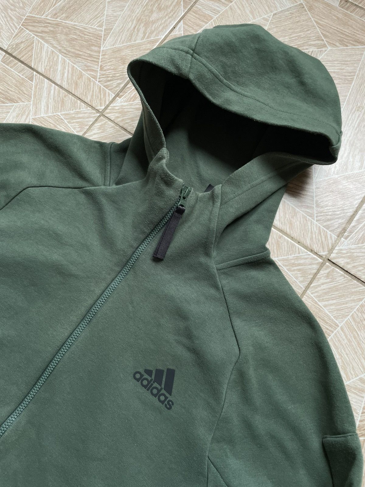 Adidas Rare ADIDAS Designed For Gameday Zip Hoodie M Oxide Green Size US M / EU 48-50 / 2 - 2 Thumbnail