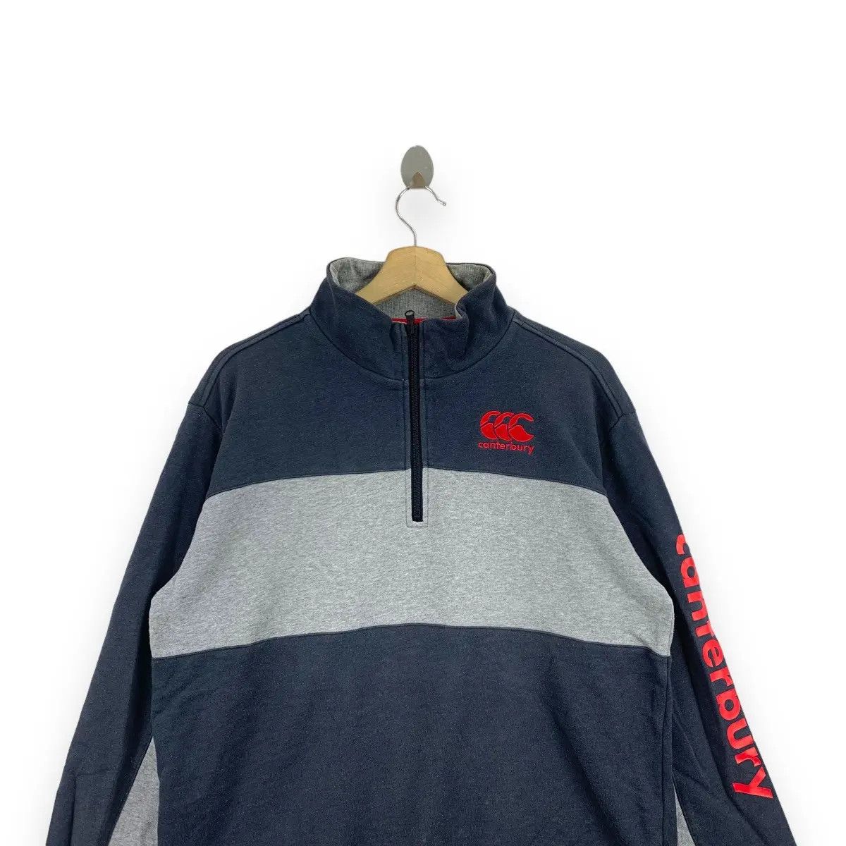 Canterbury of New Zealand Vintage CANTERBURY NEW ZEALAND Rugby Half Zipper Size US XL / EU 56 / 4 - 2 Thumbnail