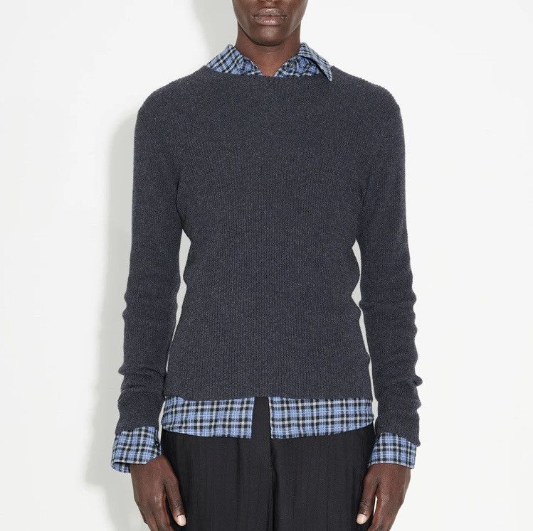 Our Legacy Our Legacy: Ripped Round Neck Virgin Wool Top Size US S / EU 44-46 / 1 - 1 Thumbnail
