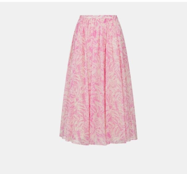 Dior o1w1db10225 411J33A37 Midi Skirt in Pink & White Size 30" / US 8 / IT 44 - 1 Thumbnail