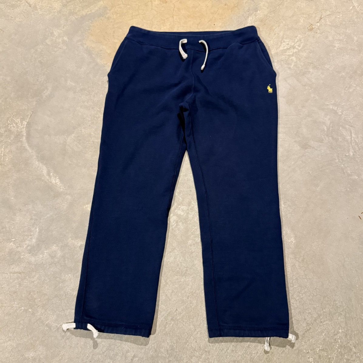Polo Ralph Lauren Vtg Polo Ralph Lauren Pony Baggy Cotton Sweatpants Size US 35 - 2 Thumbnail