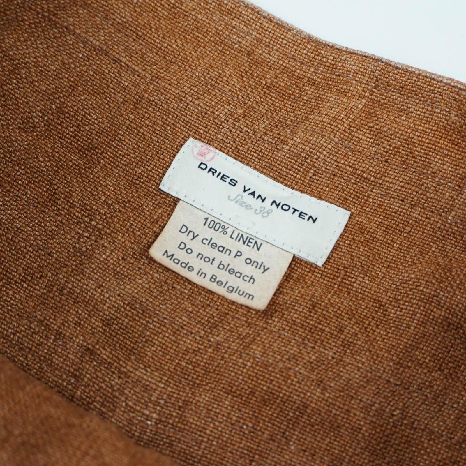 Dries Van Noten (S/M) DRIES VAN NOTEN SS14 Tied Waist A-line Skirt Size 32" / US 10 / IT 46 - 3 Thumbnail
