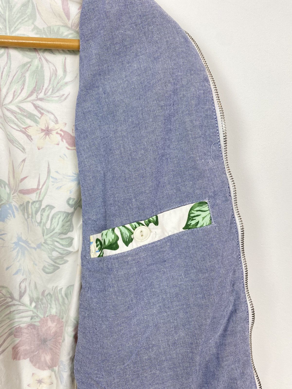 Schott Schott Floral Full Zip Bomber Jacket Size L White USA Flower Size M / US 6-8 / IT 42-44 - 11 Thumbnail