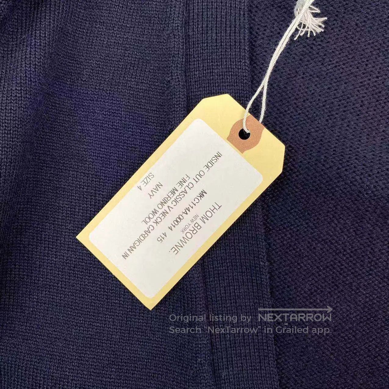 Thom Browne Thom Browne Size 4 Cashmere cardigan with gold buttons| Size XL / US 12-14 / IT 48-50 - 5 Thumbnail