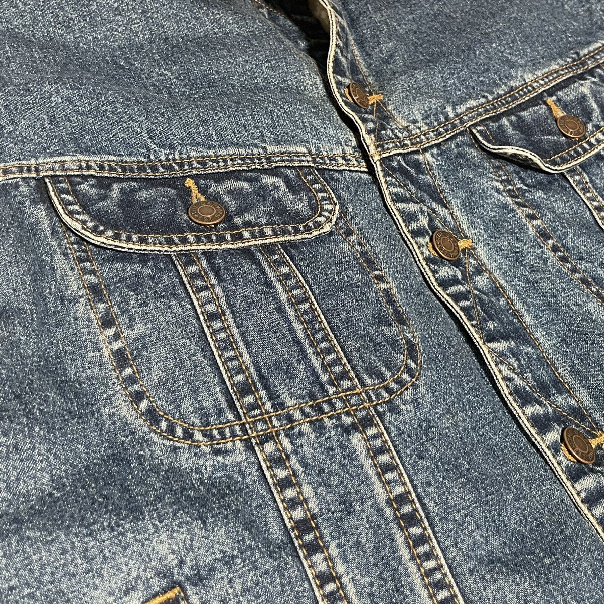 Gap GAP Denim Sherpa Trucker Vest Leather Trim Size XL Size US XL / EU 56 / 4 - 5 Thumbnail