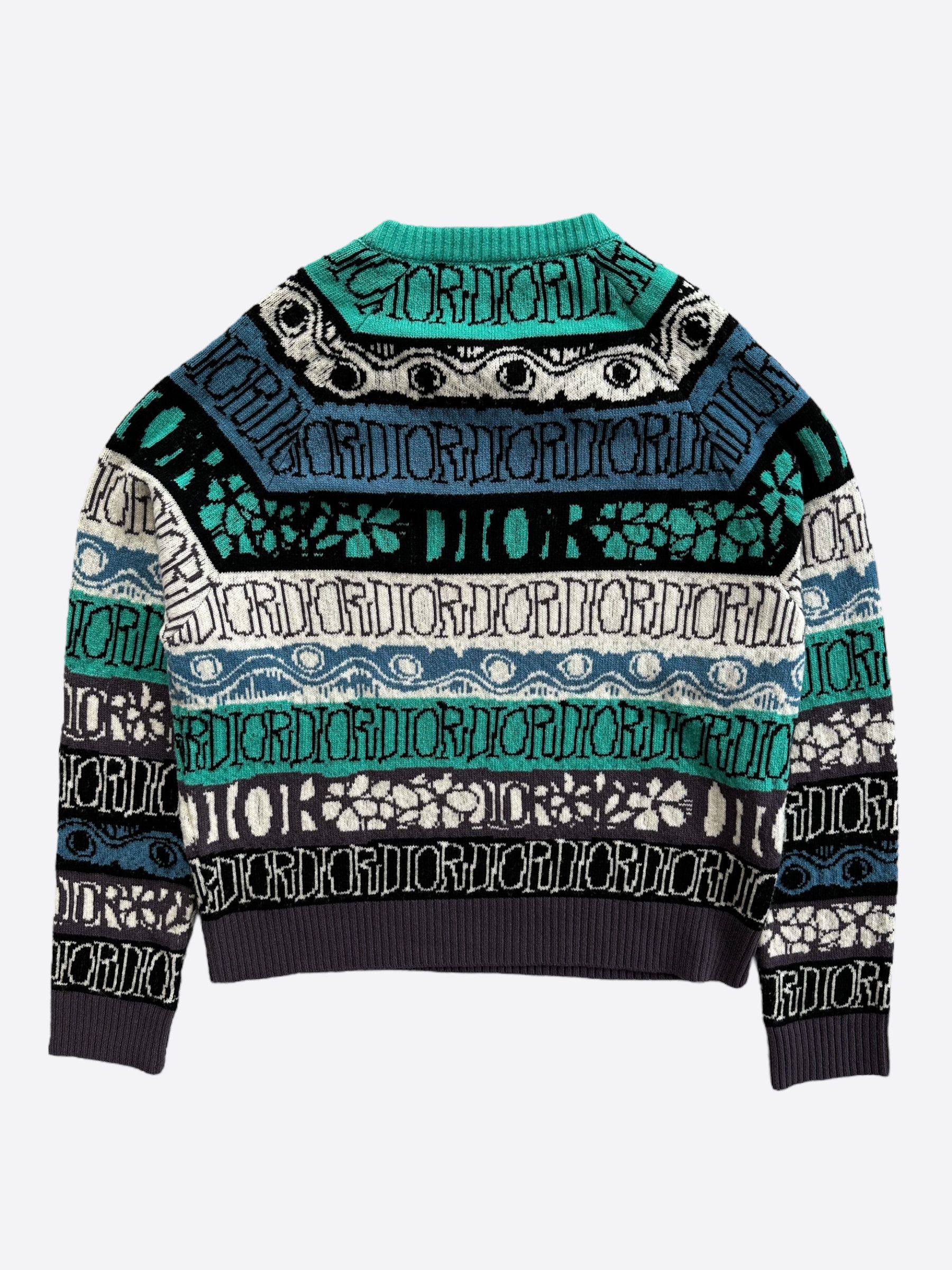 Dior Dior Stussy Multicolor Knit Sweater Size US L / EU 52-54 / 3 - 2 Thumbnail