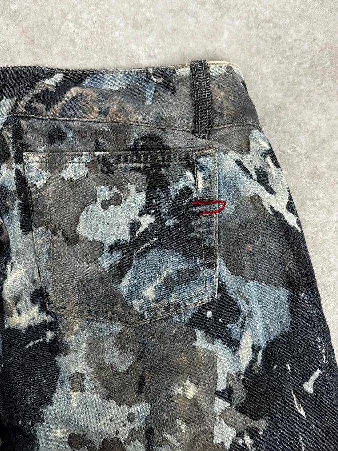 Diesel 2000s Diesel Rust Splash Paint Blue Pants Size US 32 / EU 48 - 9 Thumbnail