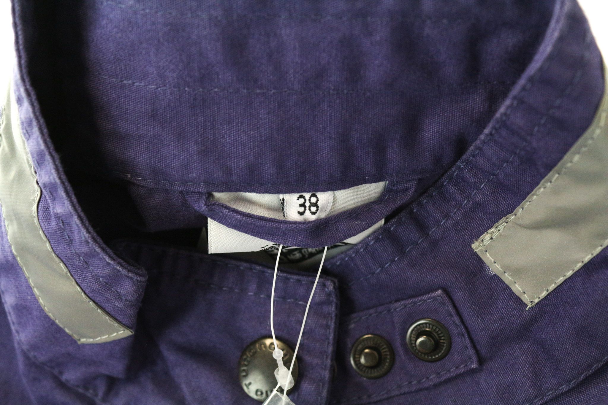 Other SHORTY IT38 Purple Cotton Moto Jacket 75002 Size M / US 6-8 / IT 42-44 - 6 Thumbnail