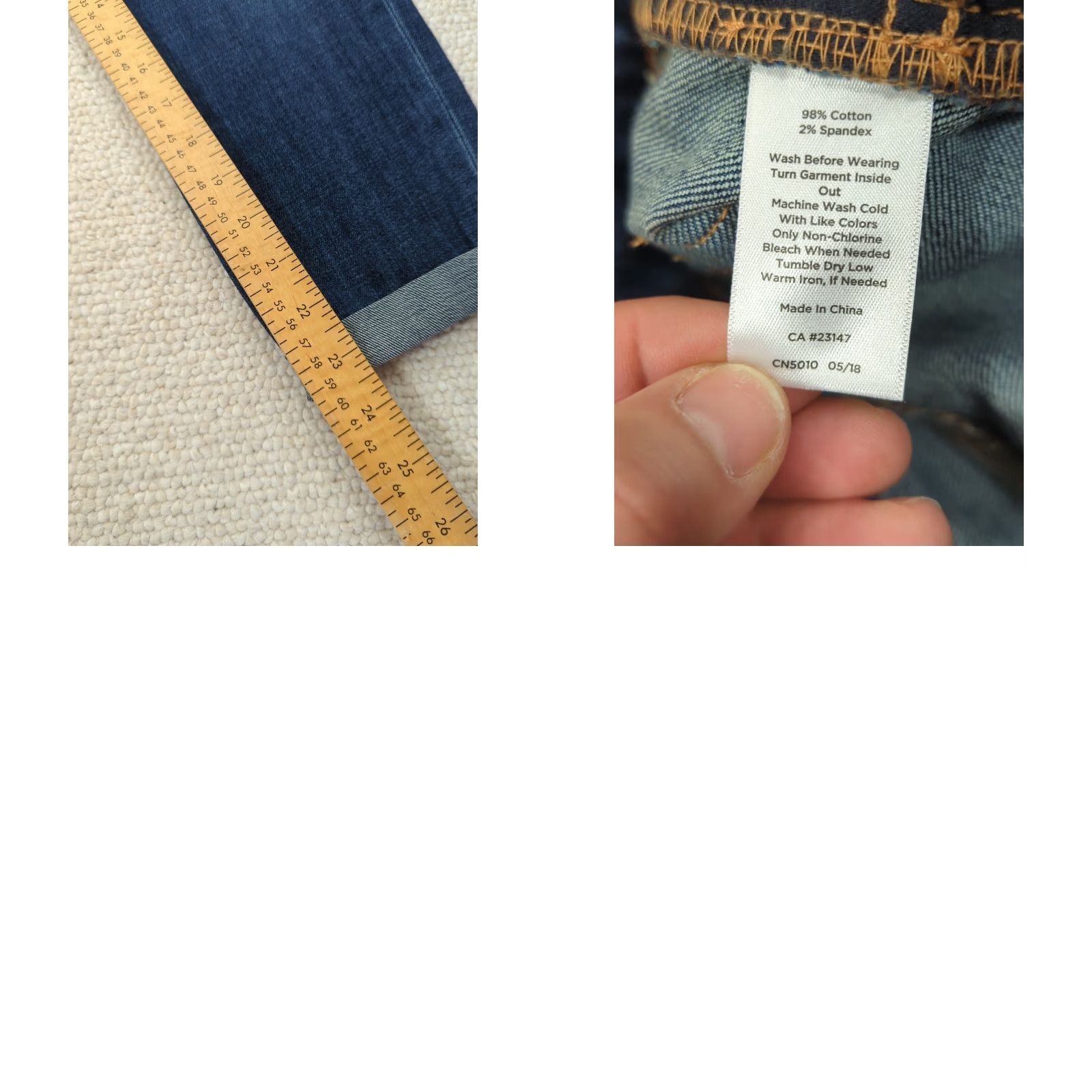 Talbots TALBOTS Flawless Girlfriend Jeans Blue Denim 2P Petite 5-Pocket Ankle Denim Medium Wash Rolled Up Cuffs Zip Button Closure Womens Size 26" / US 2 / IT 38 - 9 Thumbnail