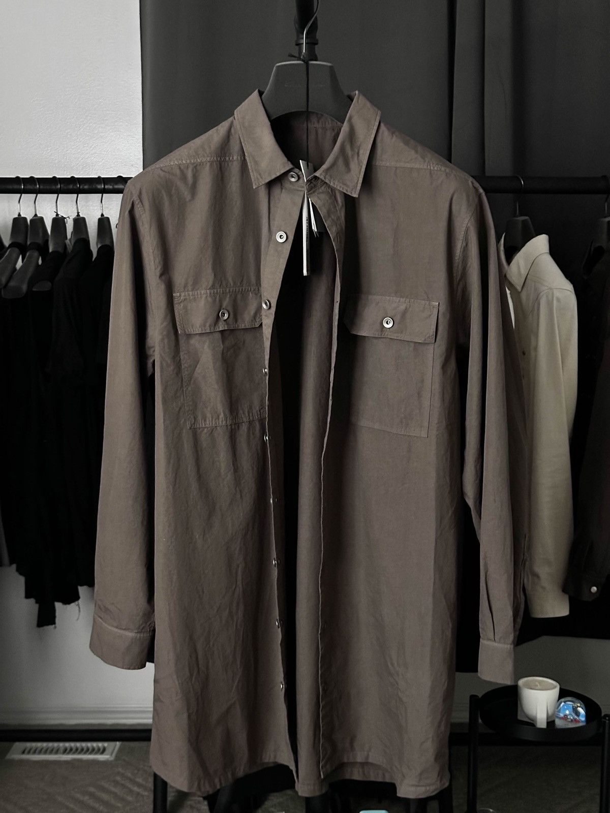 Rick Owens Rick Owens Drkshdw Jumbo Oversized Outershirt Dust Size US M / EU 48-50 / 2 - 1 Thumbnail
