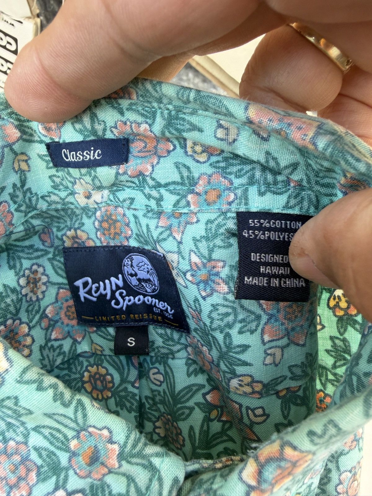 Reyn Spooner PreOwned Reyn Spooner Classic Hawaiian Men's S Multicolored Size US S / EU 44-46 / 1 - 4 Thumbnail