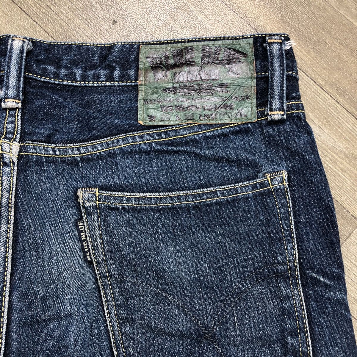 Blue Blue Japan × Japanese Brand × Vintage Vintage Blue Blue Japan Faded Jeans Size US 30 / EU 46 - 14 Thumbnail