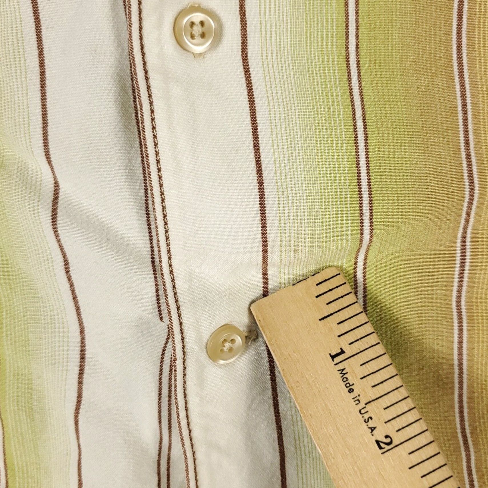 Tommy Bahama Tommy Bahama Shirt Mens Long Sleeve Button-Up Lyocell Beige Striped Adult Large Size US L / EU 52-54 / 3 - 4 Thumbnail