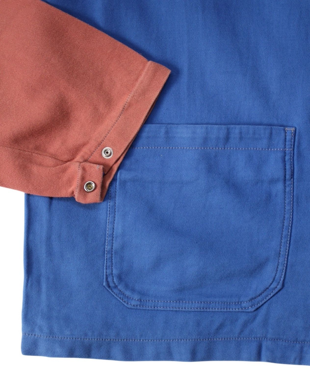 Unused SS2021 UNUSED REFINEMENT GARMENTS BICOLOR WORK CHORE JACKET Size US L / EU 52-54 / 3 - 4 Thumbnail
