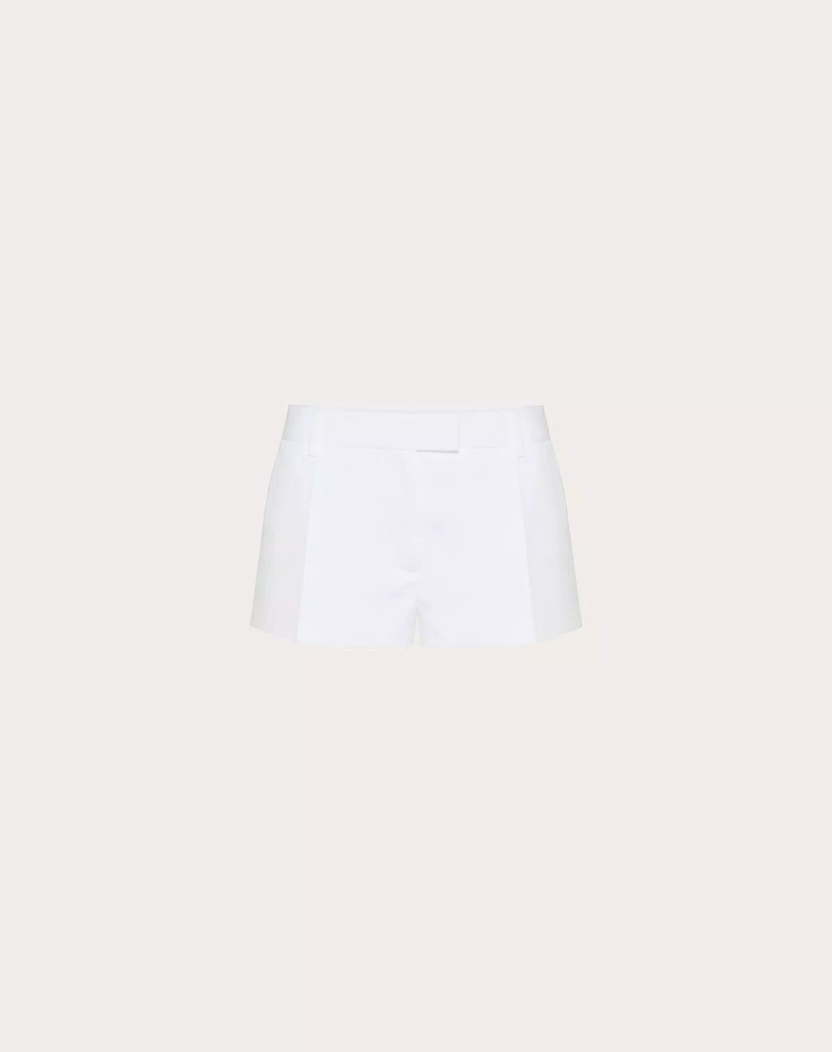o1s1wg110525 Compact Popeline Shorts in White