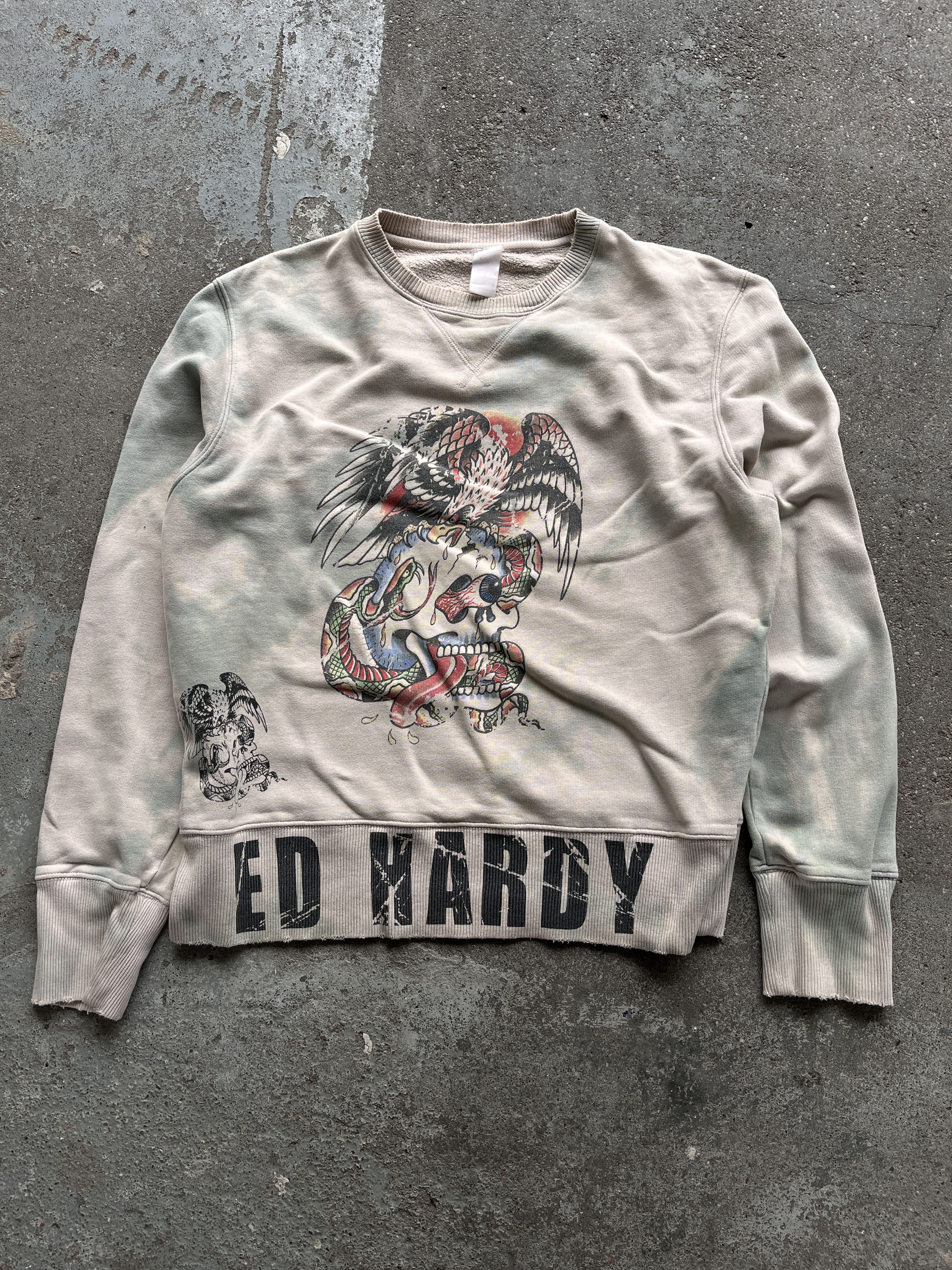 Ed Hardy ed hardy all over print tattoo grunge vintage sweatshirt Size US L / EU 52-54 / 3 - 1 Thumbnail