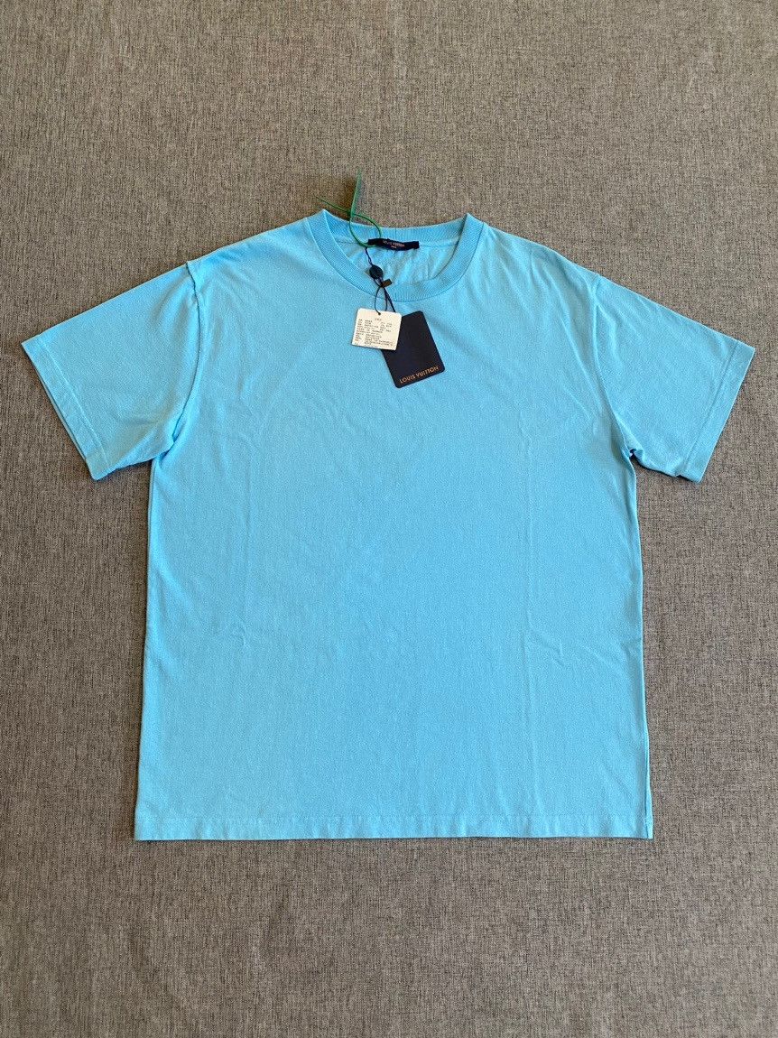 Louis Vuitton Louis Vuitton Blue Cotton T-Shirt Size L Size US L / EU 52-54 / 3 - 1 Thumbnail