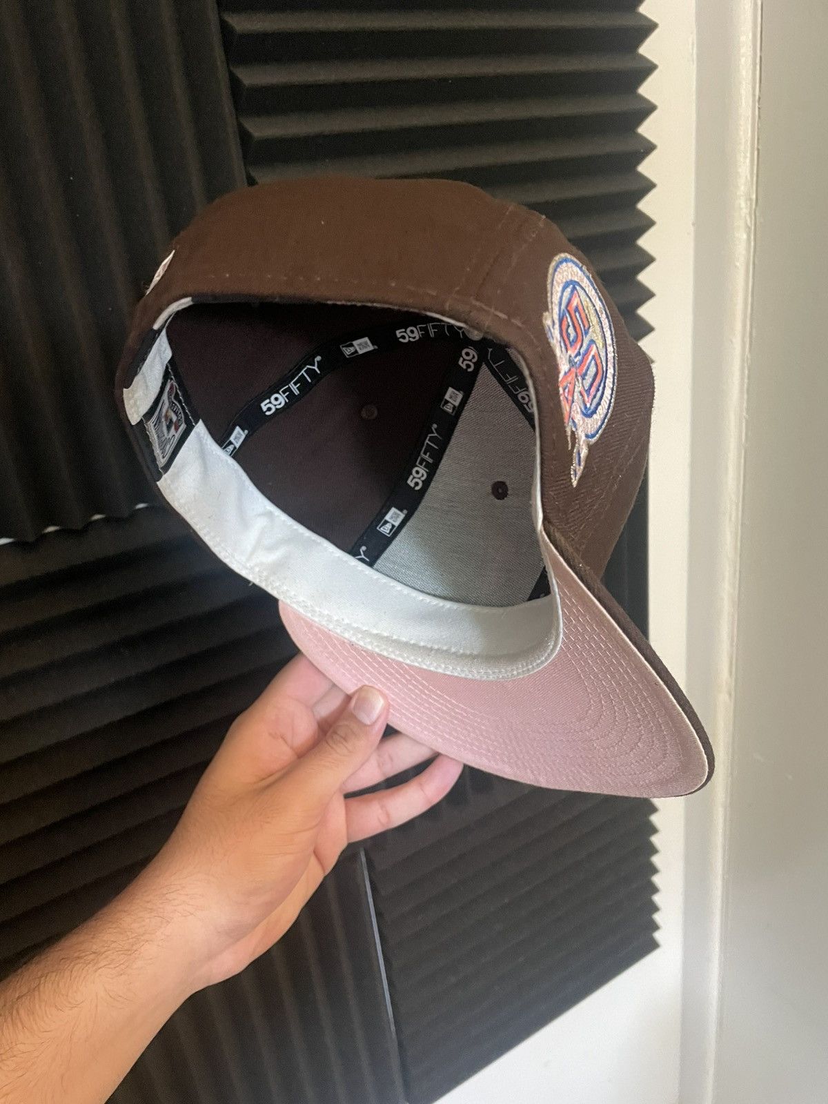 New Era 7 1/2 Mocha Anaheim Angels OG Cap City 2021 fitted hat pinky Size ONE SIZE - 6 Thumbnail