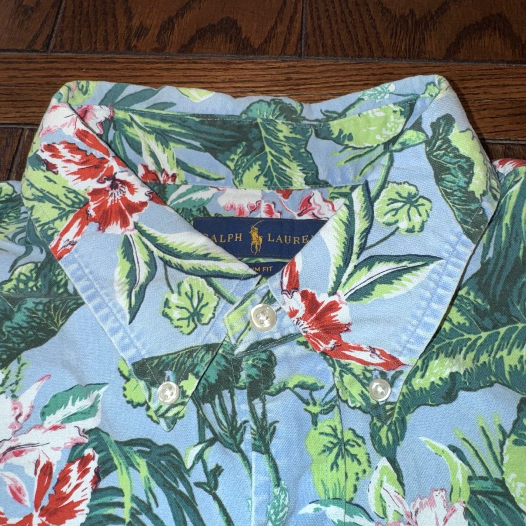 Polo Ralph Lauren Polo Ralph Lauren Shirt Men’s XXL Slim Fit Floral Tropical Beach Hawaiian Size US XXL / EU 58 / 5 - 3 Thumbnail