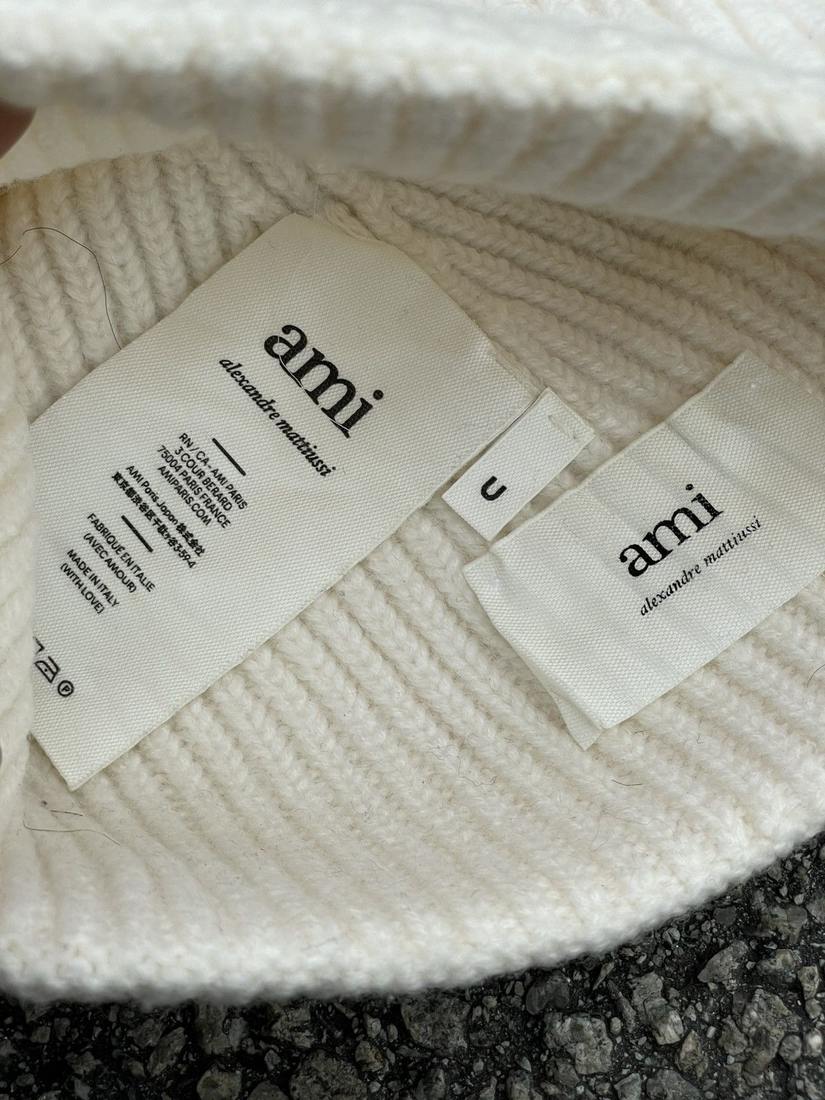 AMI A Heart Logo Beanie Size ONE SIZE - 7 Thumbnail
