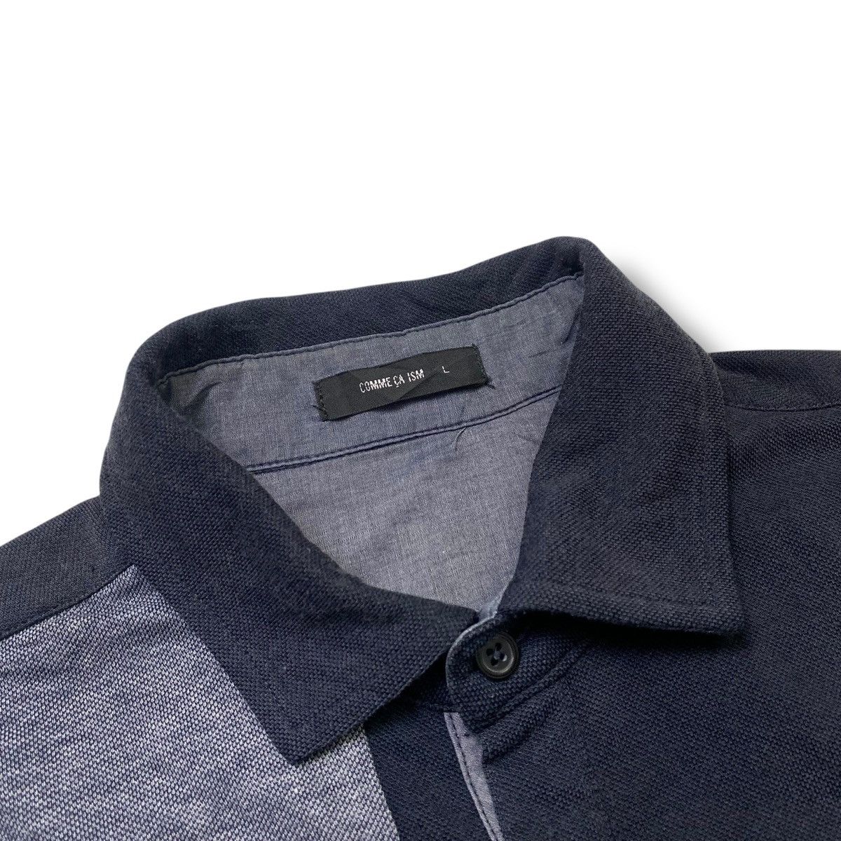 Japanese Brand comme ca ism polo shirt patchwork Size US L / EU 52-54 / 3 - 7 Thumbnail