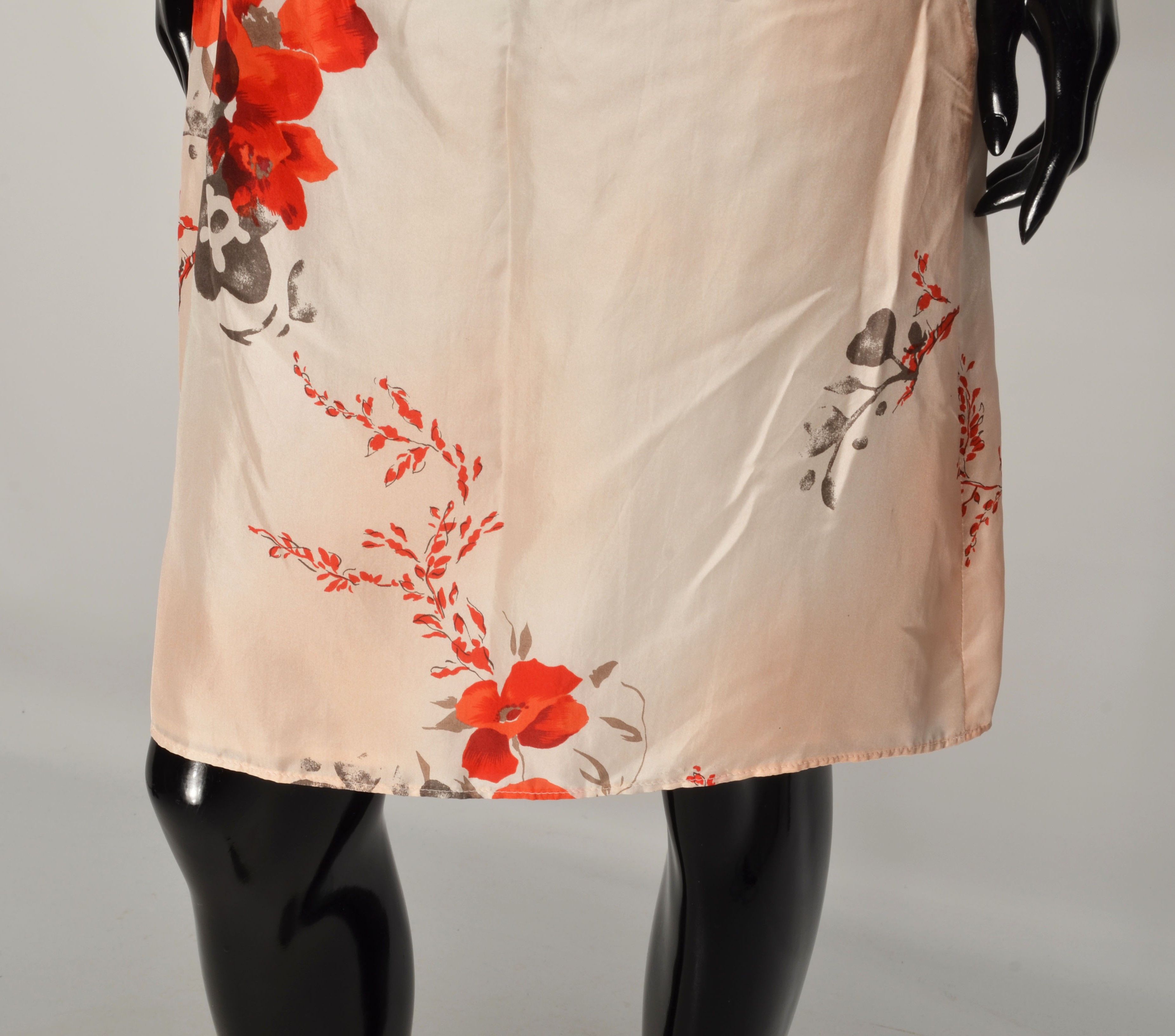 Hugo Boss Hugo Boss Floral 100% Silk Beaded Fairy Coquette Skirt Size 29" - 3 Thumbnail